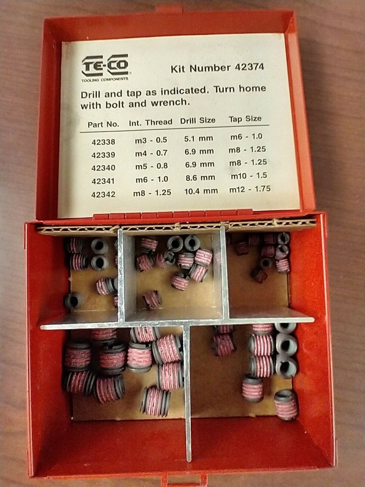 TE-CO 42374 METRIC THREAD INSERT SET