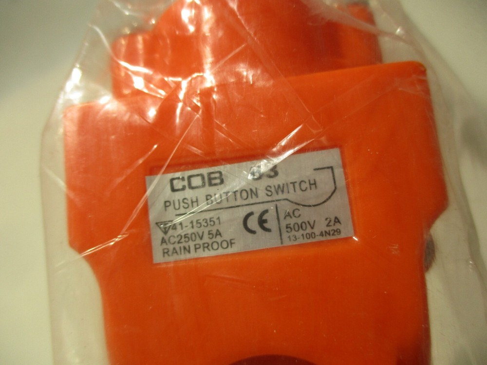 NEW COB63 HOIST PENDANT PUSHBUTTON SWITCH RAINPROFF 6 BUTTONS