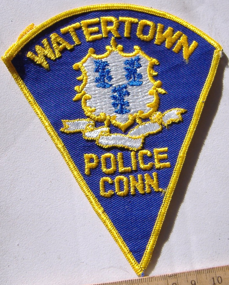 WATERTOWN   CONNECTICUT  FABRIC   PATCH