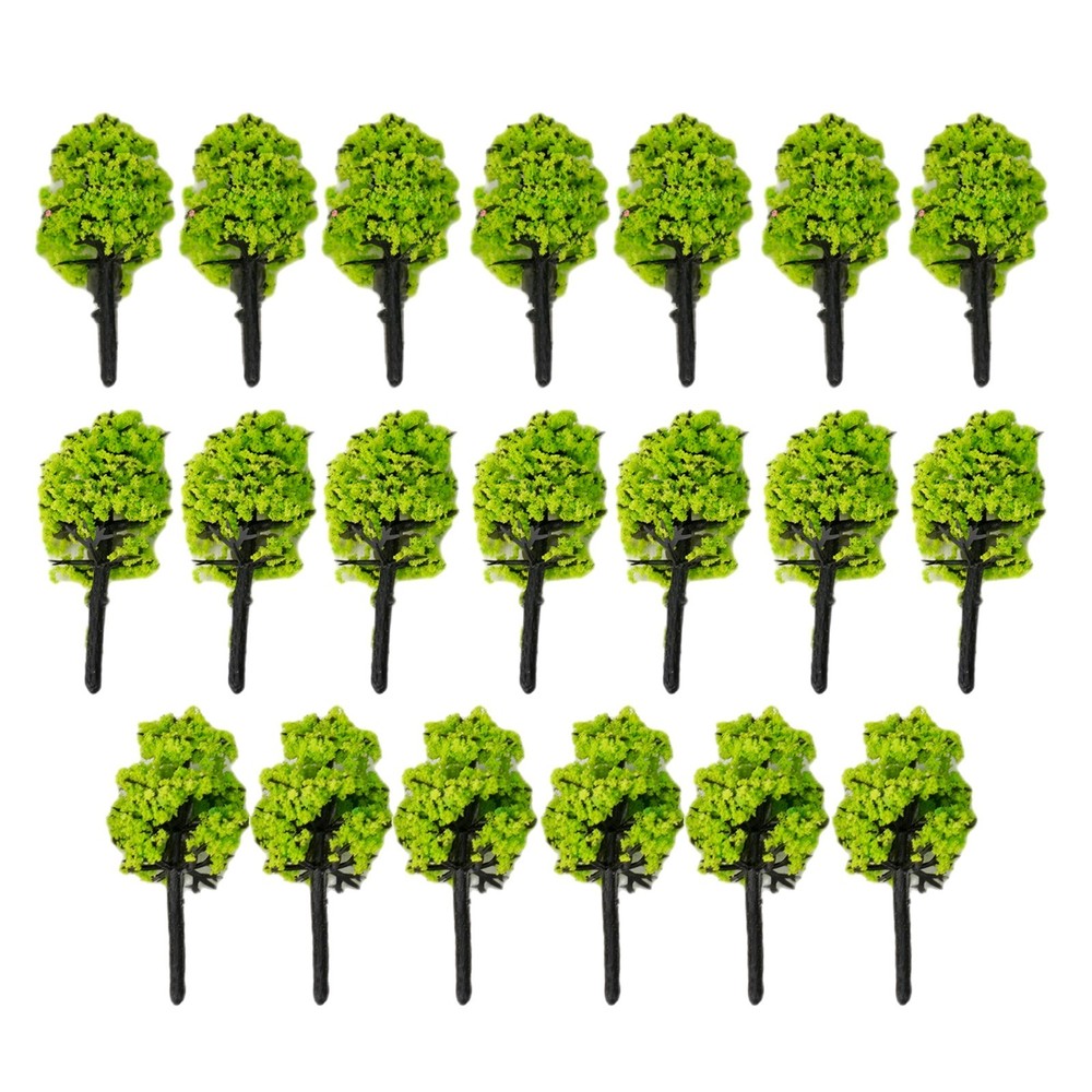 Model Tree 1:100 20 Pcs 3.5cm Building Model DIY Green Highly Simulated