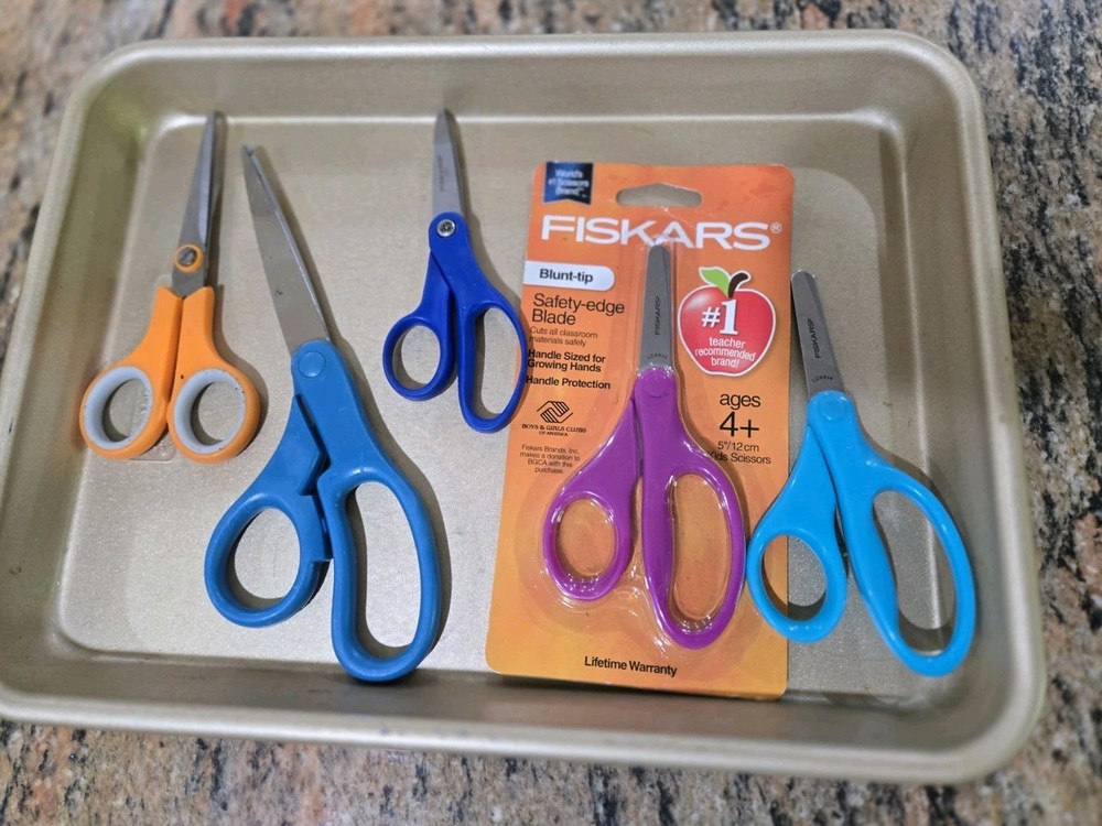 5 Scissors Fiskars  Random Colors