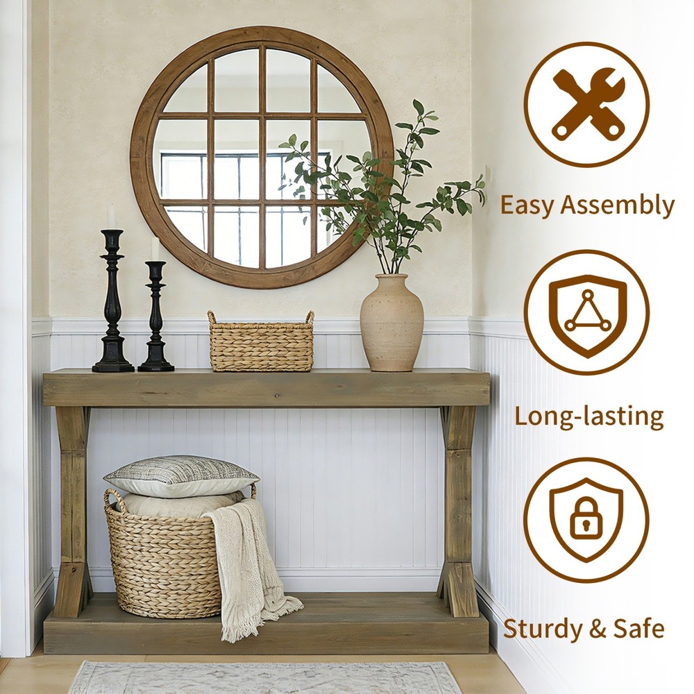 Extra Long Woode Entry Table Foyer Hallway Table Sofa Table Behind Couch Decor