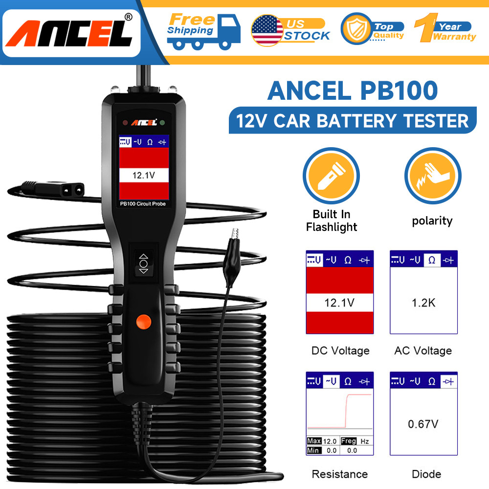 ANCEL PB100 Circuit Probe Electrical Integrated Voltage Power Scanner Tool