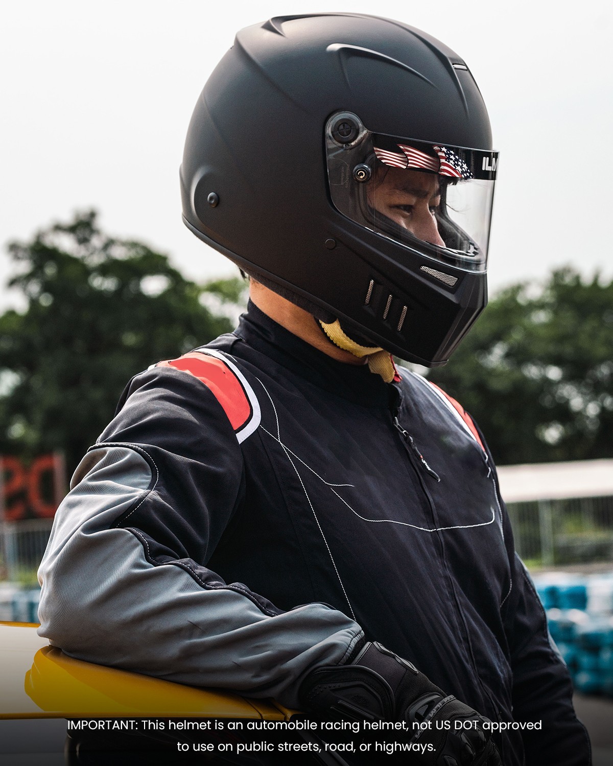 ILM Refurbished Snell SA2020 Full Face Racing Helmet Lightweight Fiberglass 890