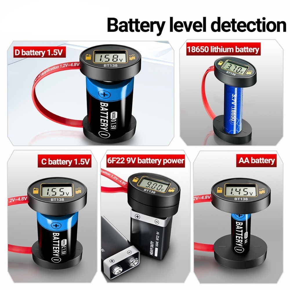 Lithium Battery Capacity Tester with Digital Display for Fast Power Check