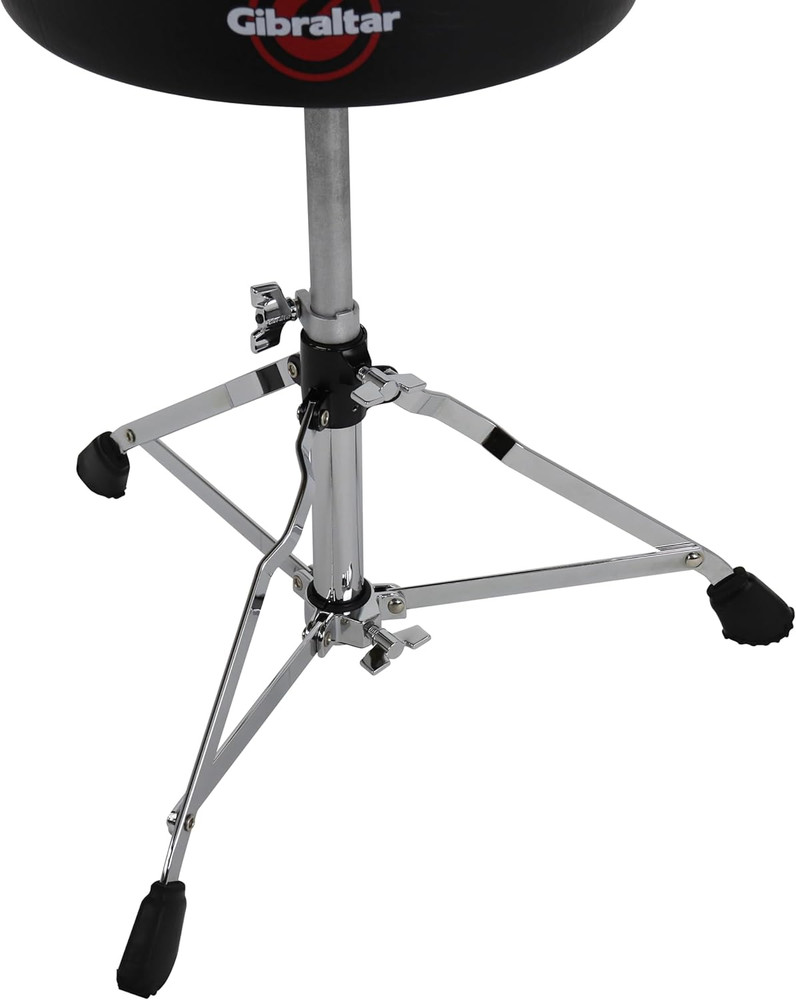 Drum Throne with Adjustable Height, round Seat, Single-Braced Drum Stool, Lightw