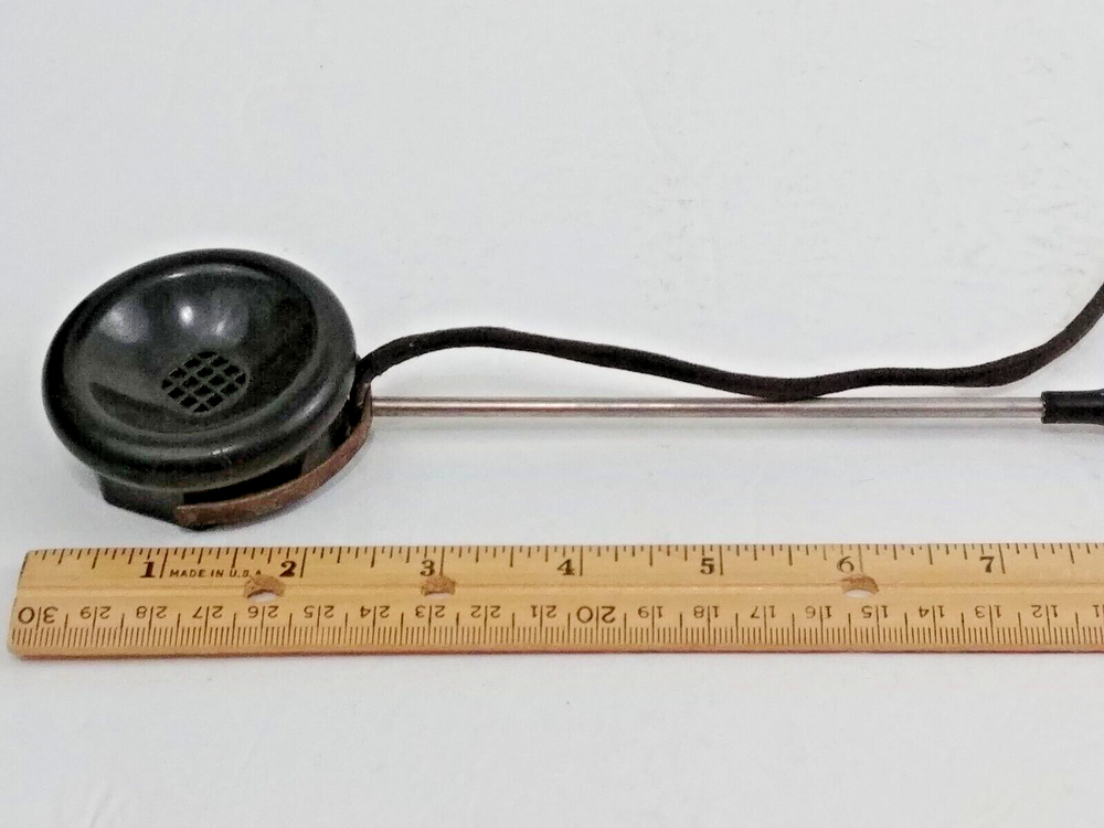 Vintage Brush Telescoping Microphone UNTESTED Electronics Development Black Rod