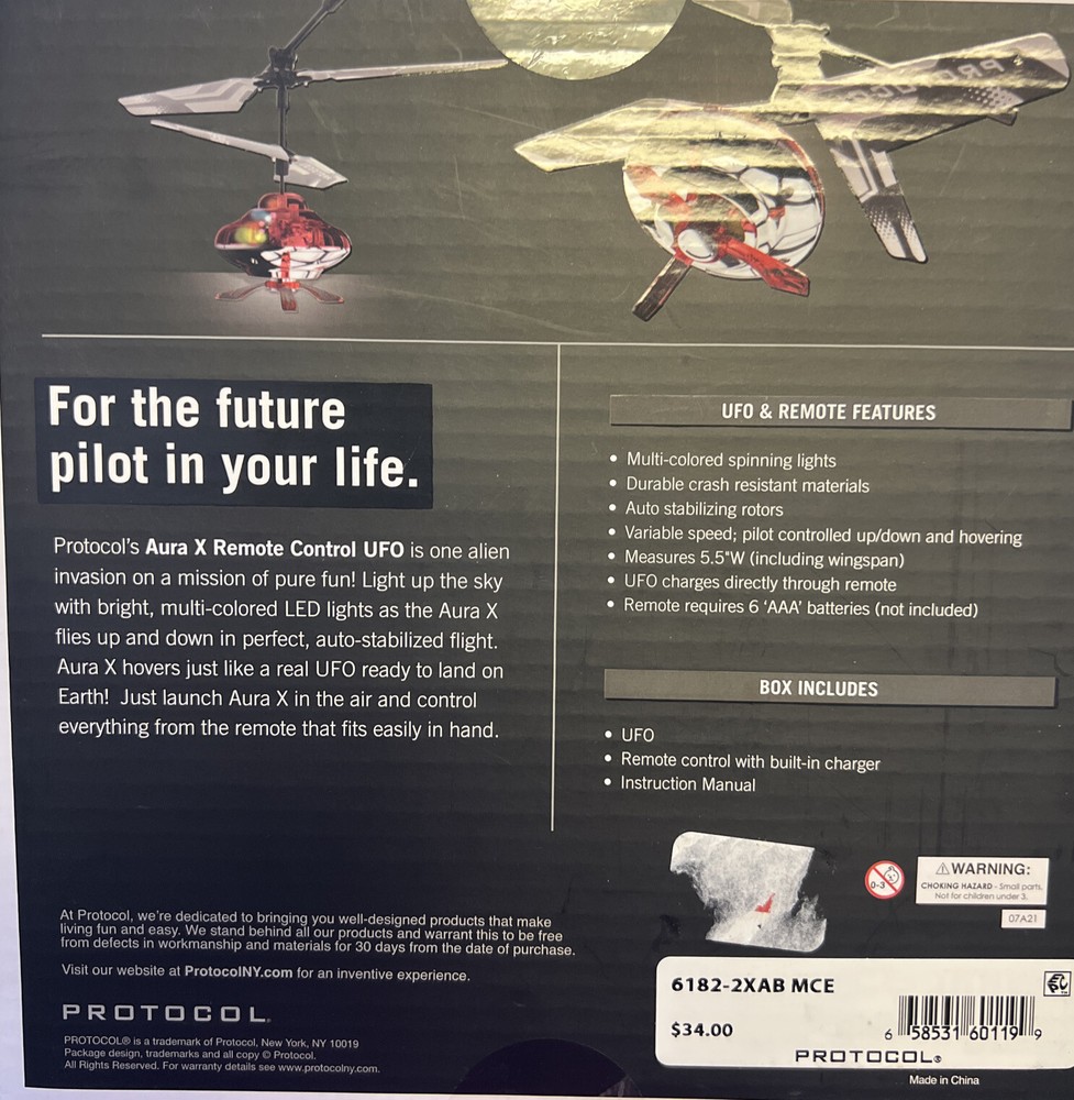 Protocol AURA X Remote Control UFO, RED