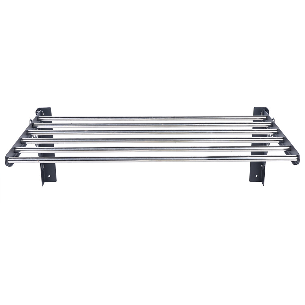 Folding Laundry Drying Rack Wall-mount Foldable Clothes Dryer Hanger Storage