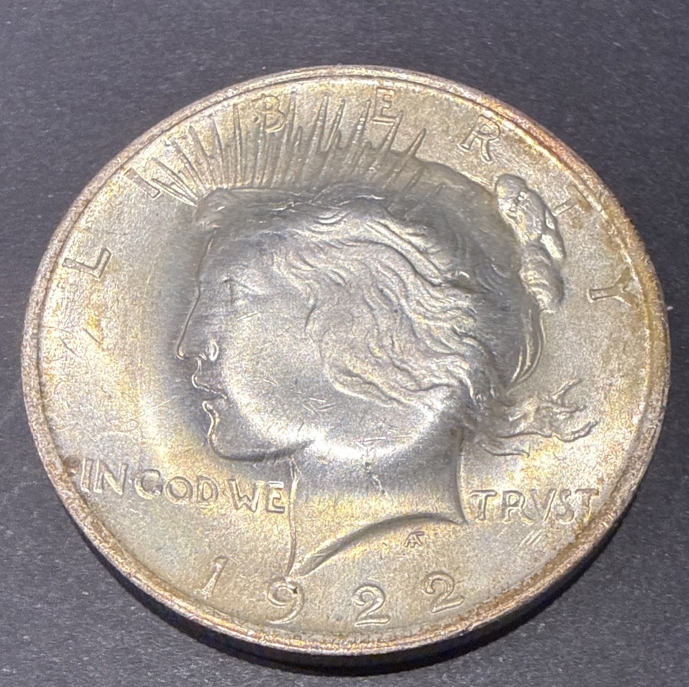 1922 Peace $1 Camp David Peace Summit Counterstamp