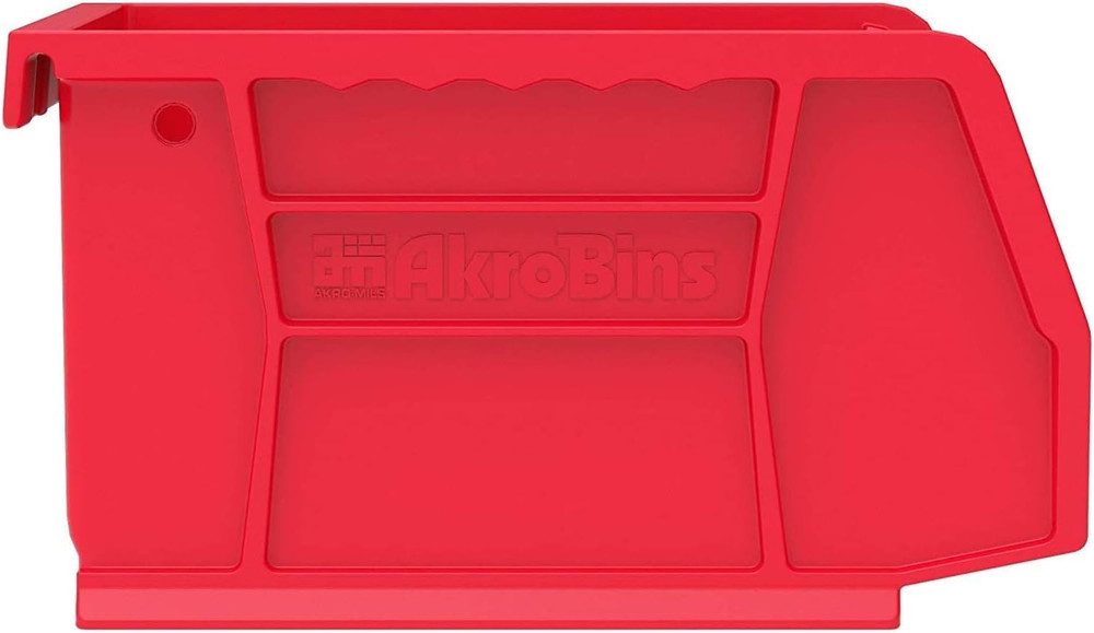 30210 Akrobins Plastic Storage Bins, Space-Saving Stackable Bins for Garage, Pan