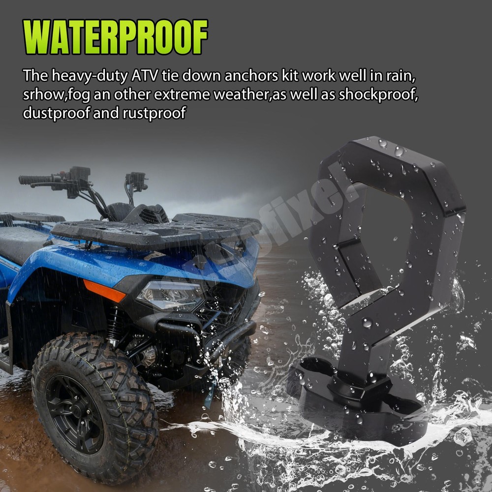 For CFMoto Quick Attach ATV & UTV – 2 Pack Eye Bolt Tie Down & Accessory Anchor