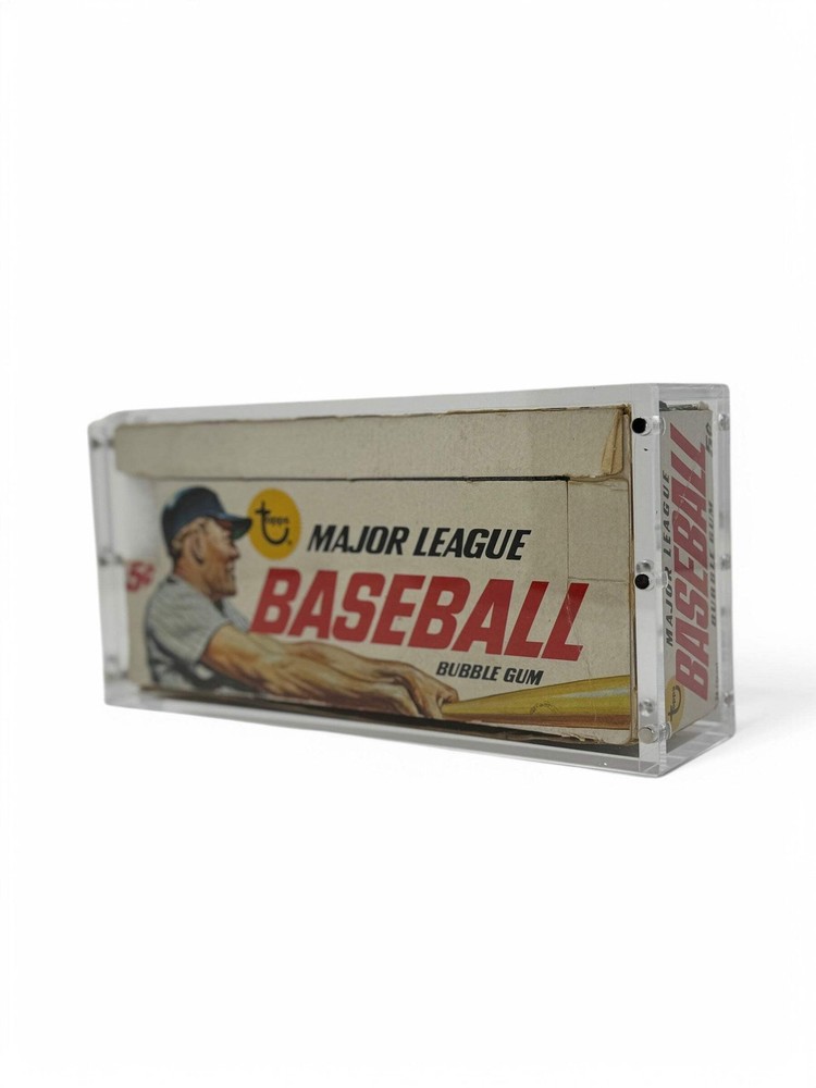 Stackable Premium Acrylic Display Case w/ Magnetic Lid for 60's Topps Wax Box