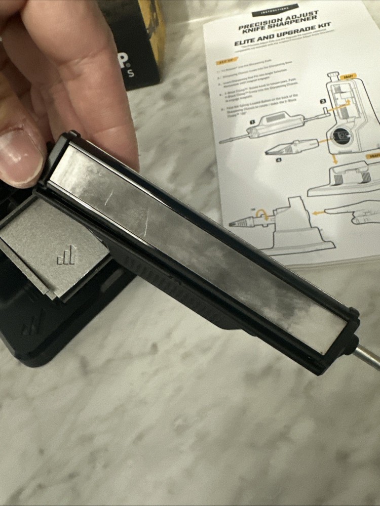 Work Sharp Black ‎Precision Adjust Knife Sharpener WSBCHPAJ Used