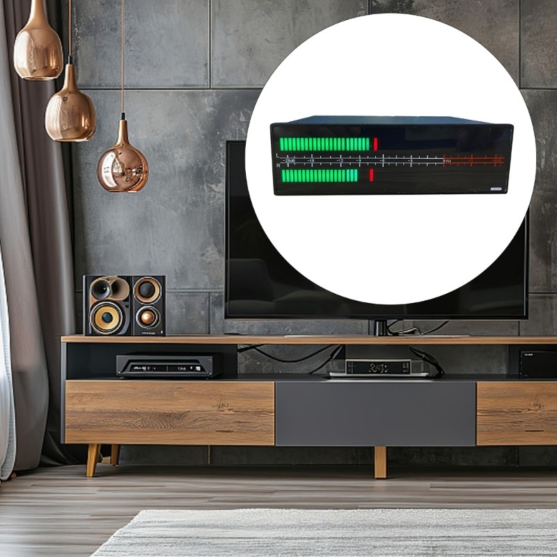 Stereo Auditory Spectrum Display Analyzer 2x56Bit LED Auditory Sound Meter