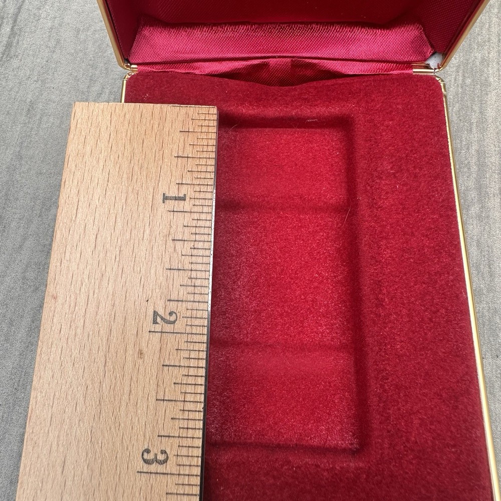 Ronson Varaflame Electronic Butane Lighter box EMPTY Red Logo Hinged