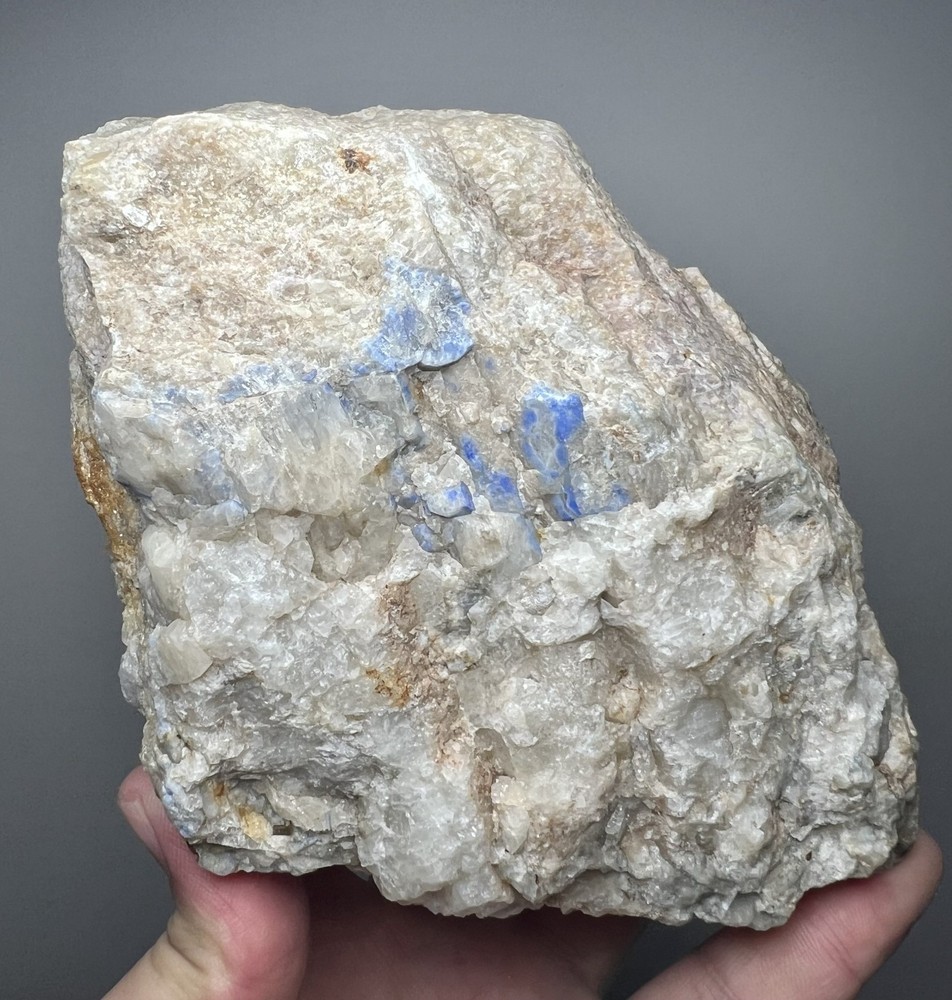 1503 Gr. Fluorescent Scapolite Cluster W/ Fluorescent Phosphorescent Hackmanite