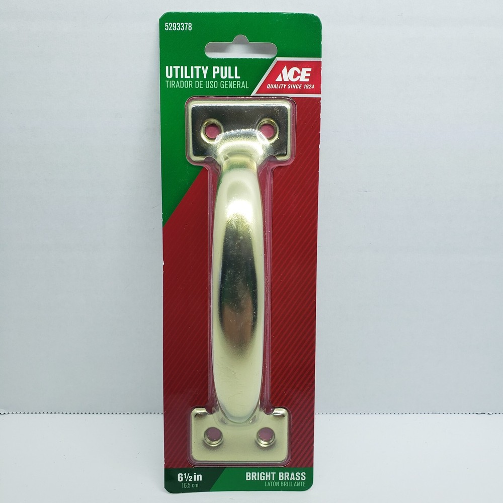 ACE Utility Pull  handle Bright Brass  6-1/2"  #5293378