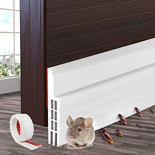 Door Draft Stopper Under Blocker Insulator Sweep White