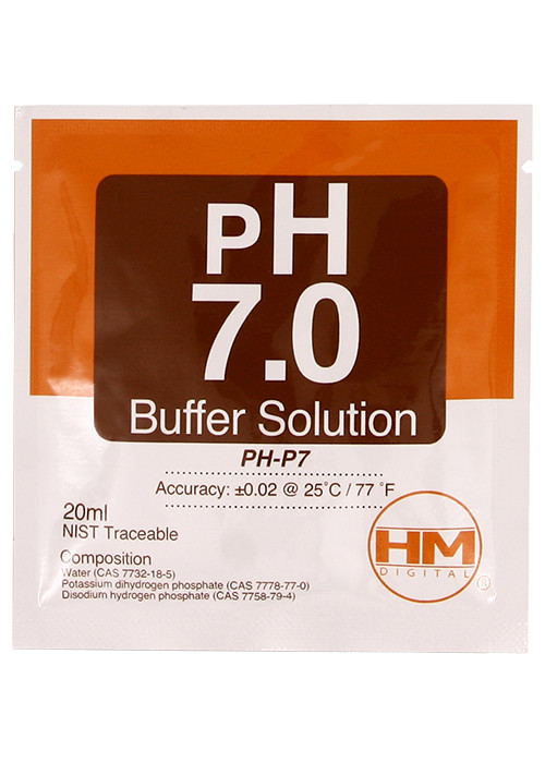 HM Digital pH 7 Buffer solution 20 pack