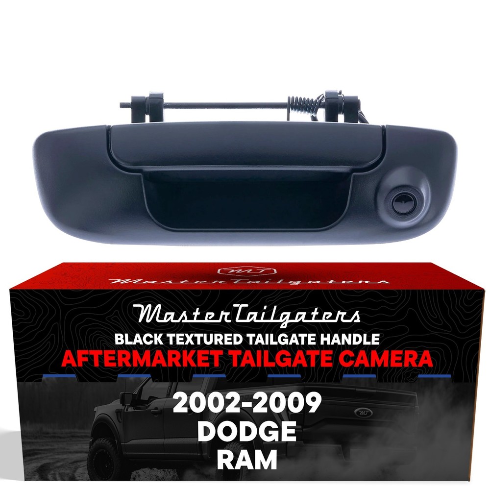 For Dodge Ram (2002-2009) Black Tailgate Handle with Backup Camera