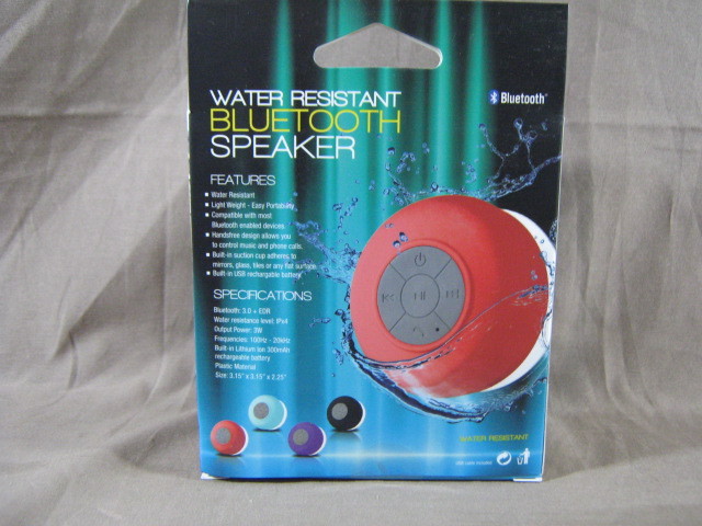 Aqua Sound Water Resistant Bluetooth Speaker
