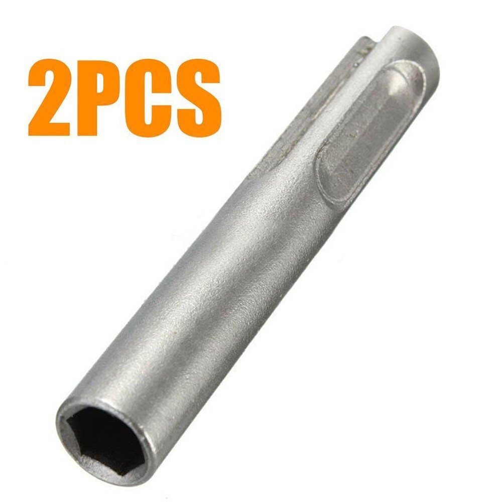 2X 1/4" Socket Driver Screwdriver Drill Bit Hex Shank Chuck Adaptor Set