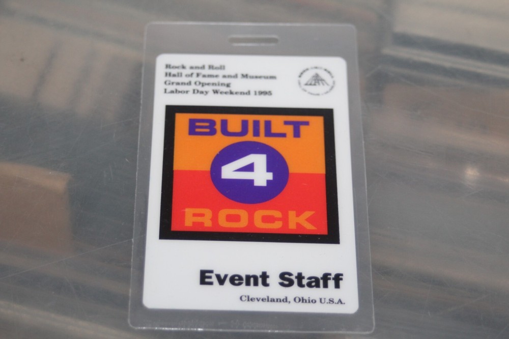Neil Young Led Zeppelin Aerosmith Backstage Pass Rock N' Roll Hall of Fame #16
