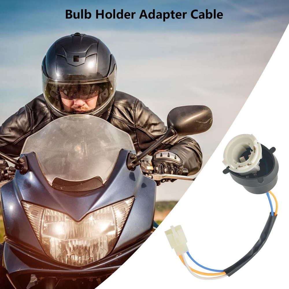 Multi-Purpose Lamp Socket LED Headlight Bulb Adapter Holder Socket for Scooter