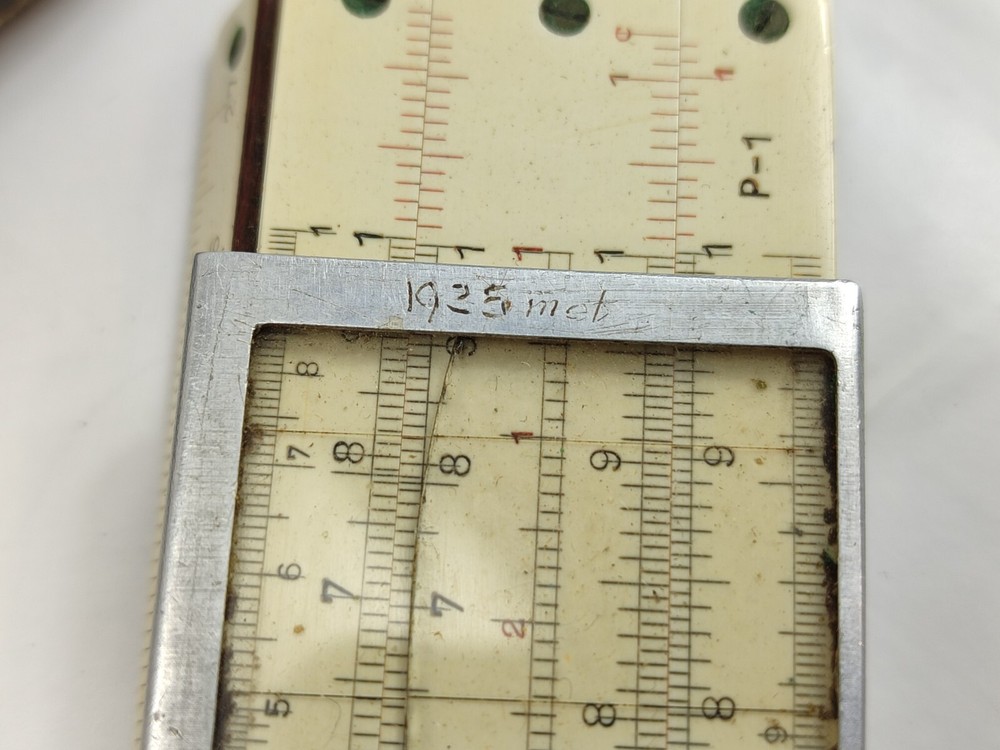 Logarithmic Ruler Slide Wichmann m.b.H. System Rietz German WW2 Drawing Device