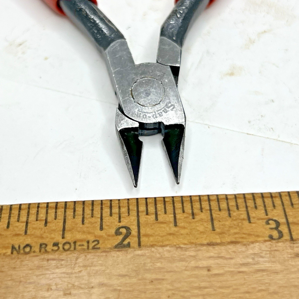 Snap-on E-707 Mini Precision Diagonal Electronic Flush Wire Cutters Pliers (USA)