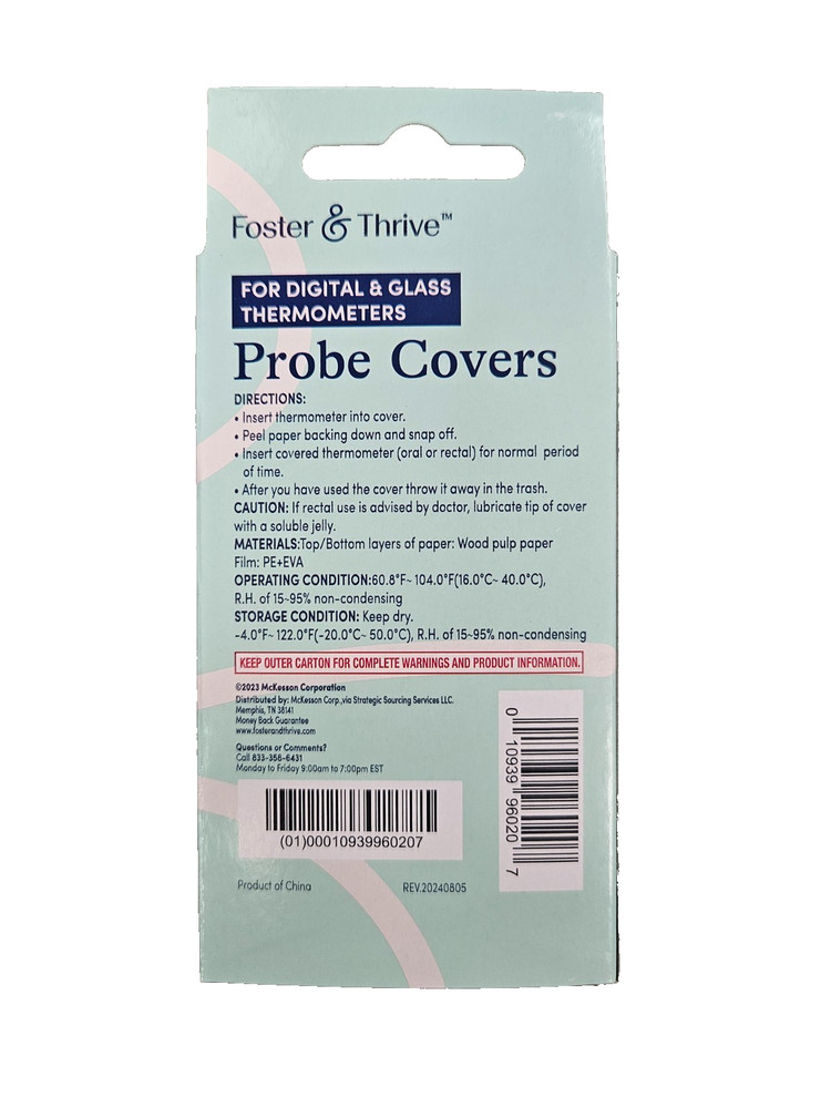 F&T Digital Thermometer + 50 Disposable covers