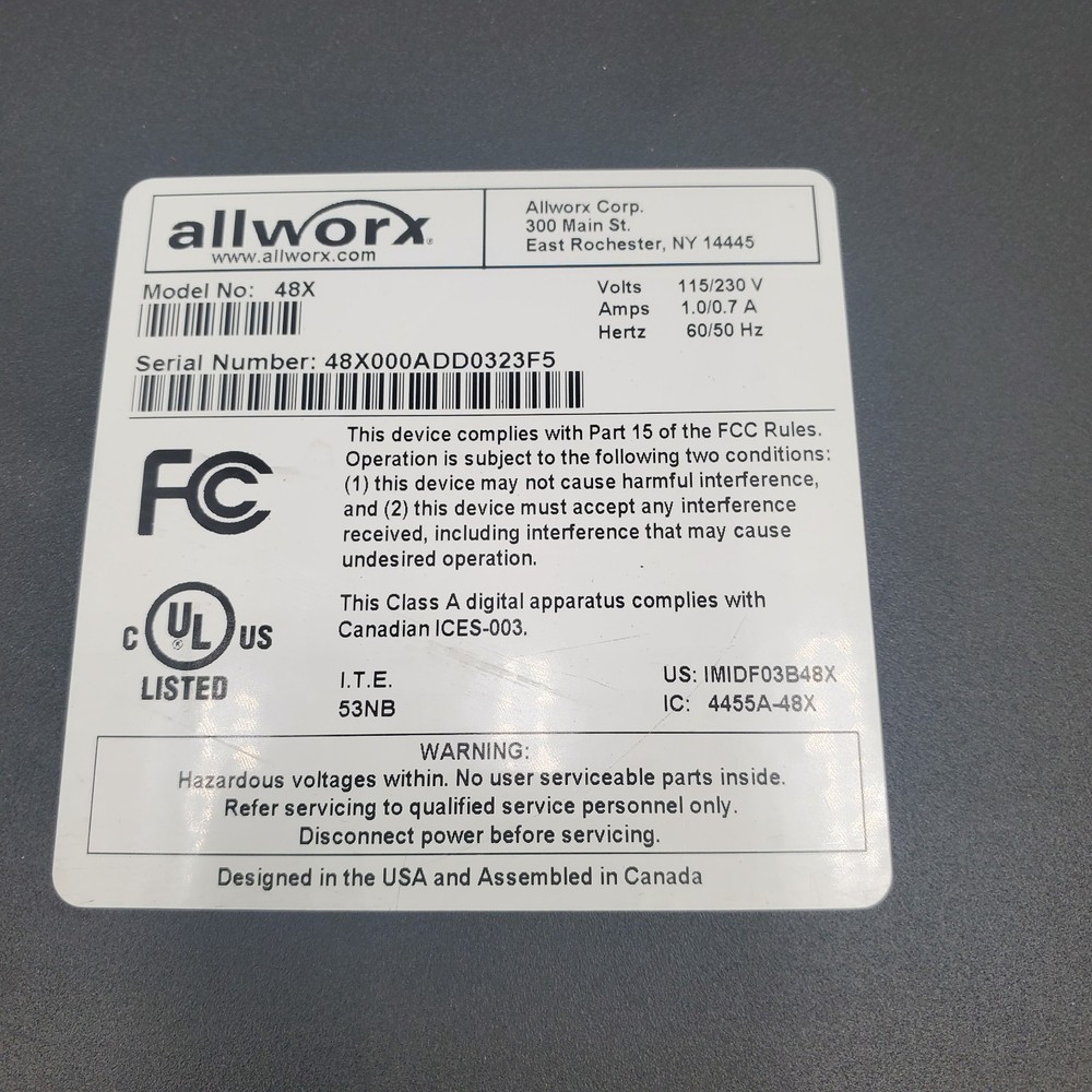 Allworx 48x VOIP Business Phone System Network Server