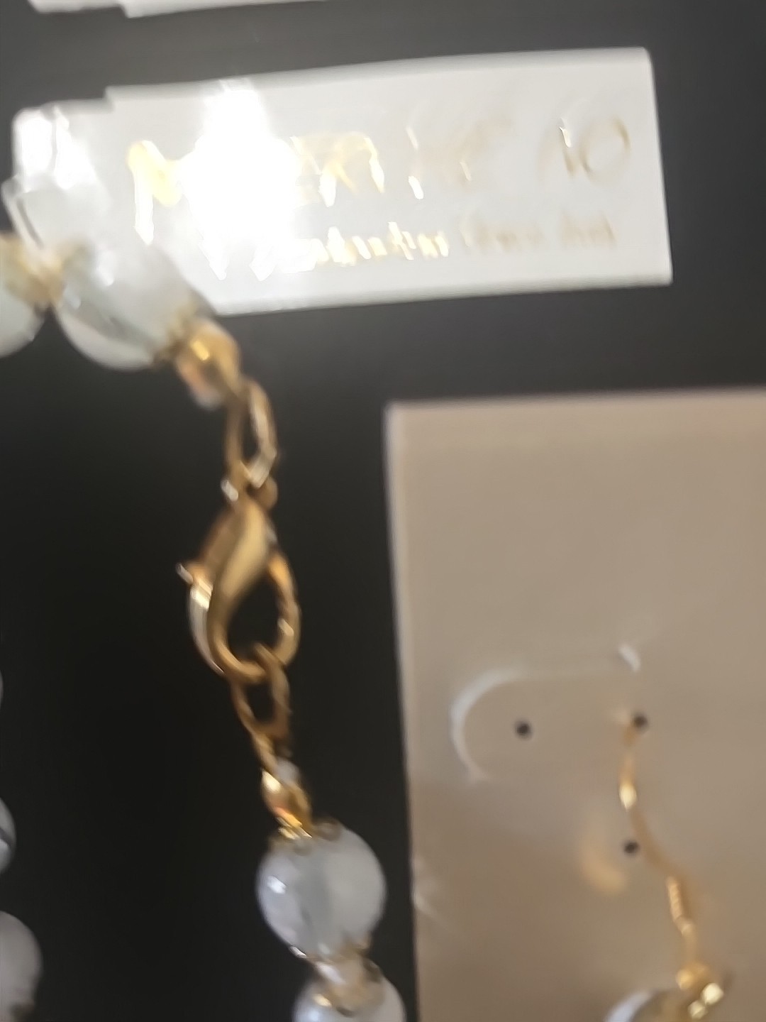 Perche No Handmade In Italy Venetian Glass Beads Necklace,Braclet&Earings Set