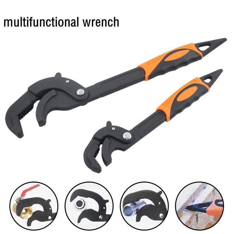2 Pcs Multi-function Universal Wrench Set Self Adjusting, Power Grip for Autos