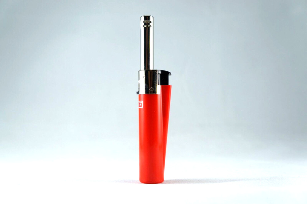CLIPPER MINI TUBE PIEZO IGNITION REFILLABLE ADJUSTABLE FLAME UTILITY LIGHTER
