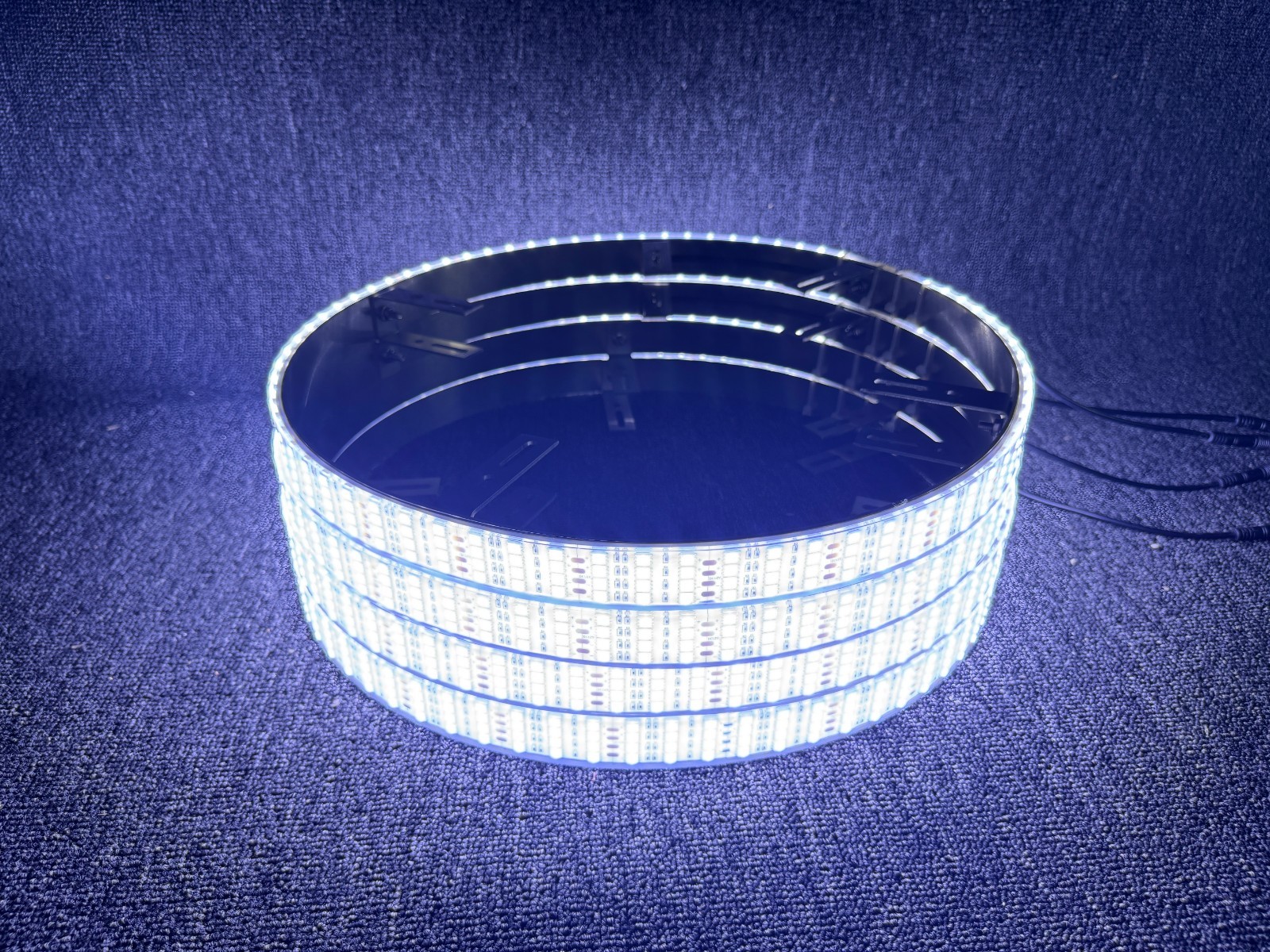 NEW Set 4x 17.5" PURE WHITE QUAD ROW Strobes Truck Car LED Wheel Rim Ring Lights