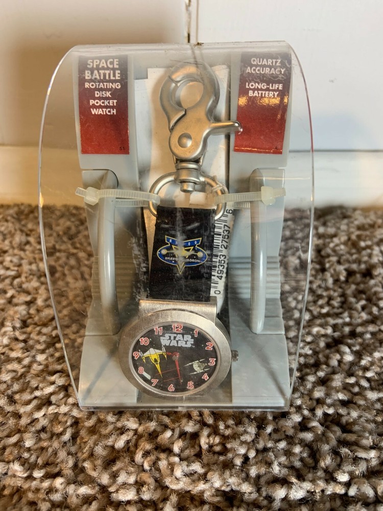 Star Wars Space Battle Rotating Disk Pocket Watch