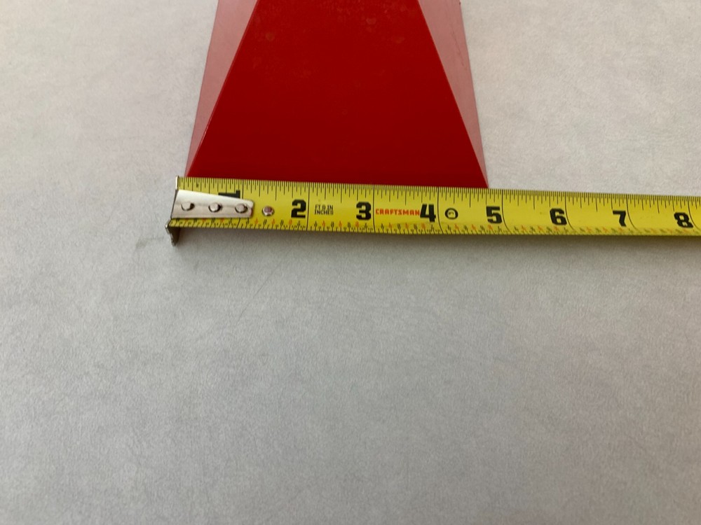 APA Electronics - Pyramid Light Lamp Nightlight - Red Flame Bulb - 7" Tall