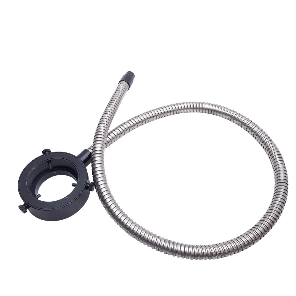 Microscope Fiber Optic Light Ring Guide, ø5/8in Input, ø2in Mount, 0.45in Bundle