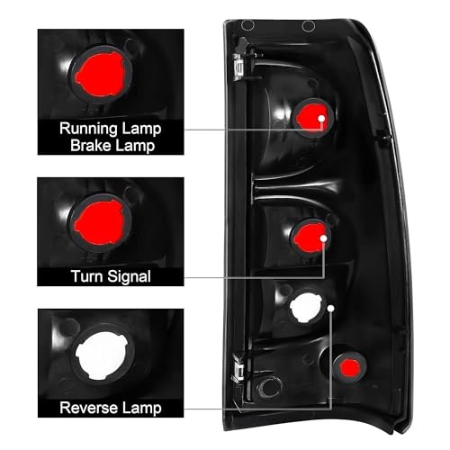 Left Tail Lights Rear Lamp Compatible With 2003 2004 2005 2006 Chevy Left Side