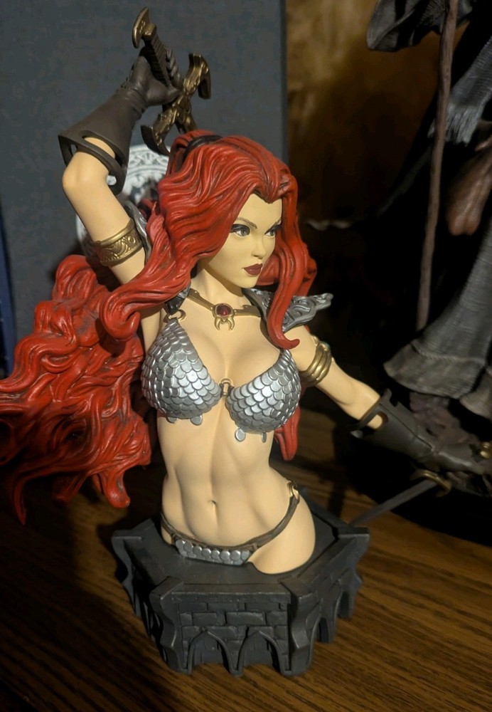 Dynamite Red Sonja Bust by Arthur Adams Standard Color Version