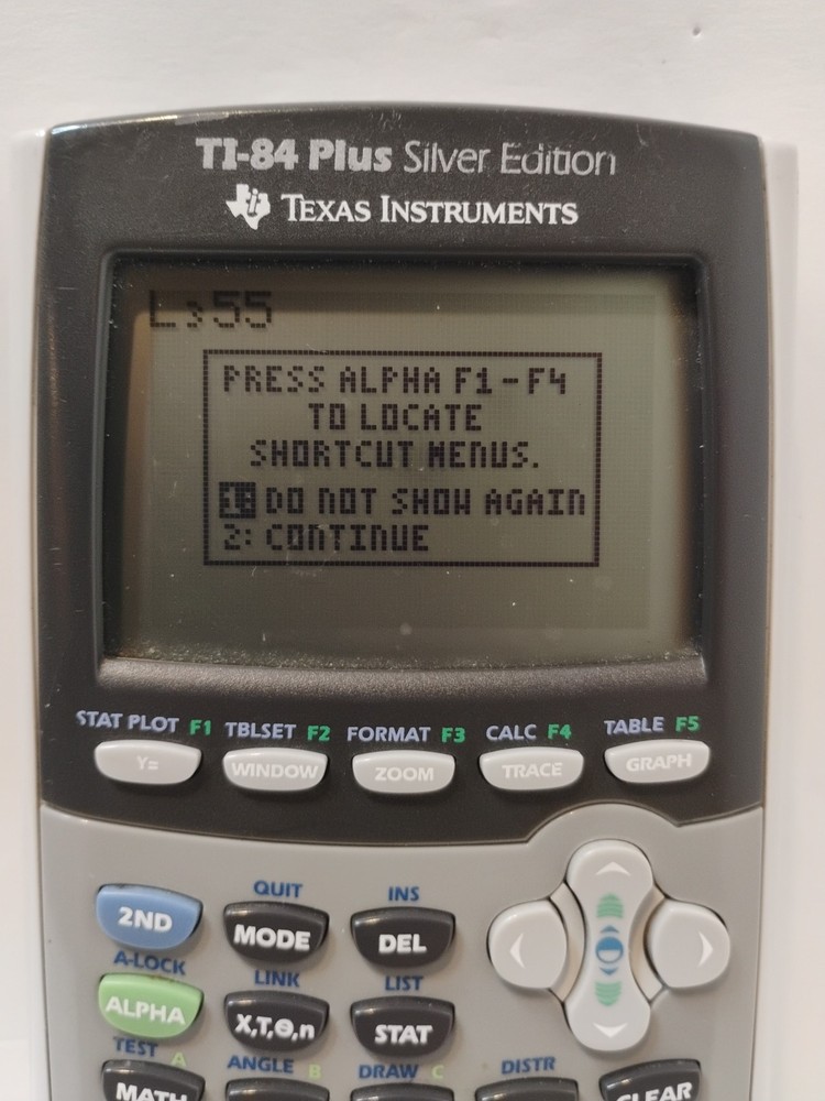 2011 Texas Instruments Ti-84 Plus Silver Edition Graphing Calculator - Tested