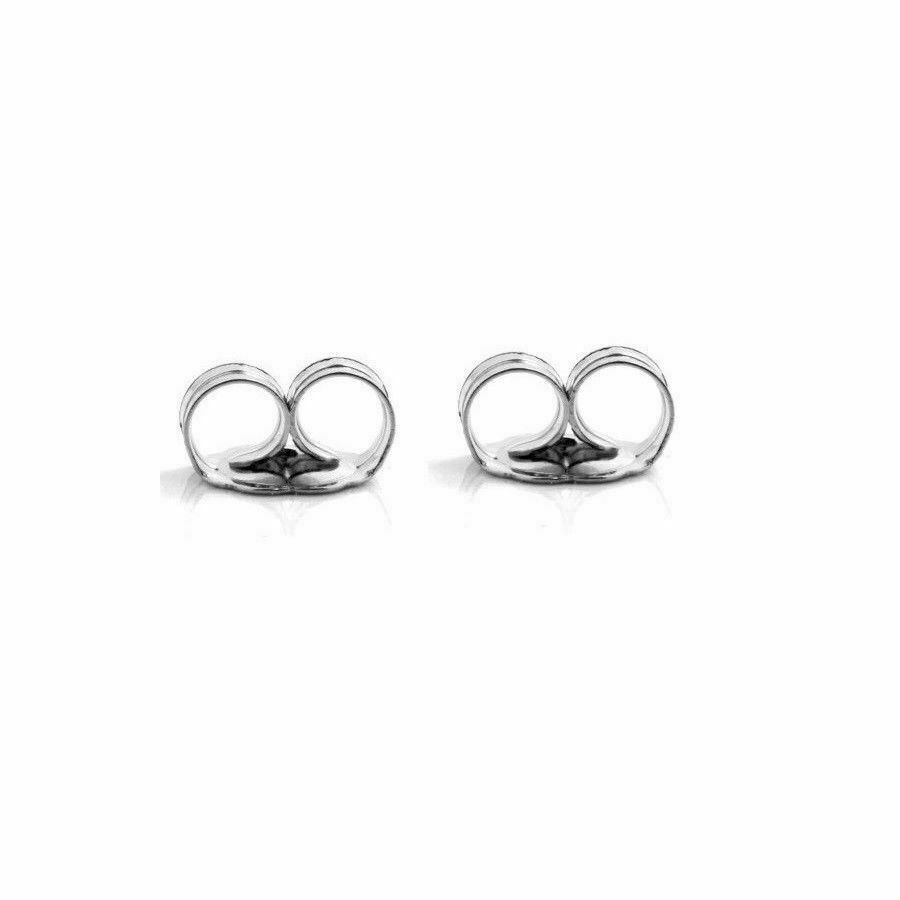 14K Yellow Or White Solid Gold Earring Backs 1 Pair Butterfly, Multiple Sizes