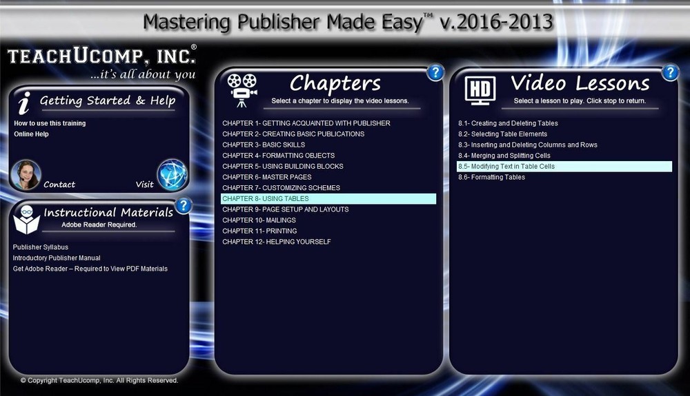 Learn Microsoft PUBLISHER 2016 2013 Training Tutorial DVD-ROM Course 4 Hours