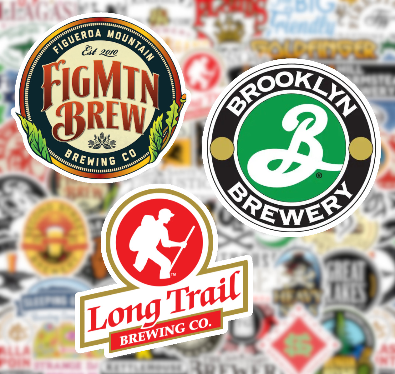 25/50 Craft Beer Sticker Pack - Matte Vinyl - Brewery Microbrew Ale