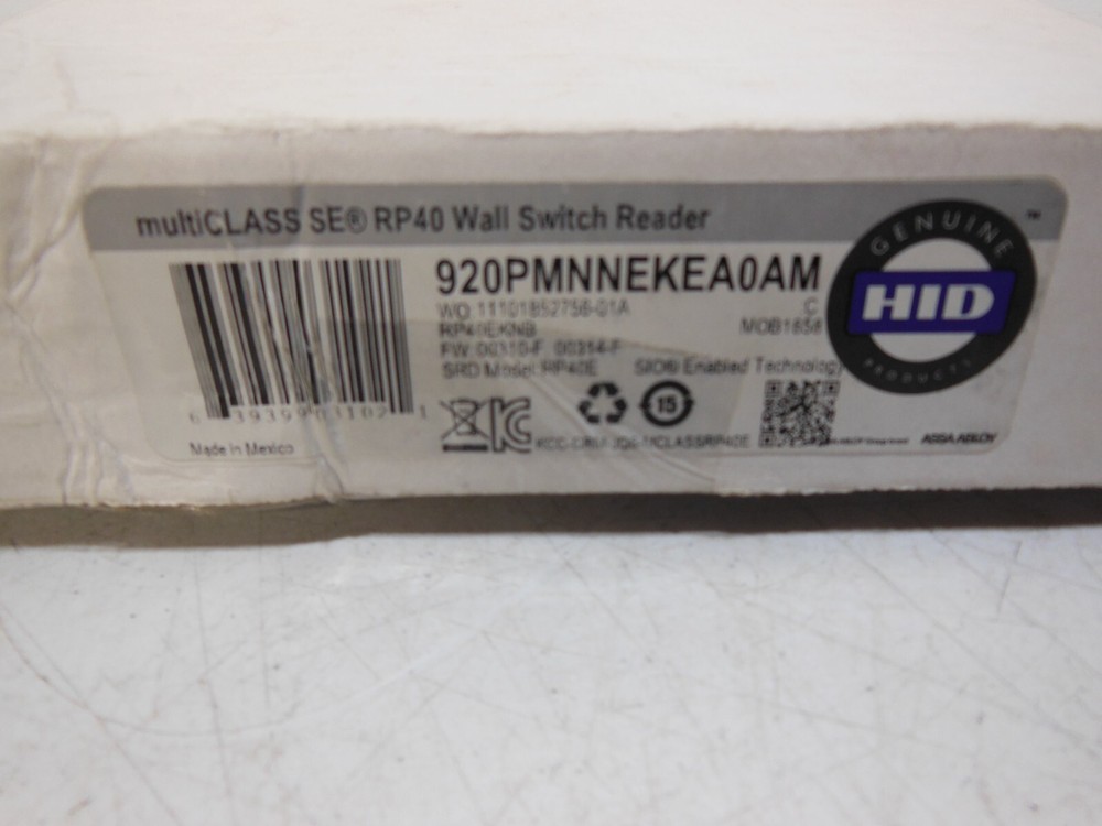 HID 920PMNNEKEA0AM multiCLASS SE RP40 Wall Switch Reader - New