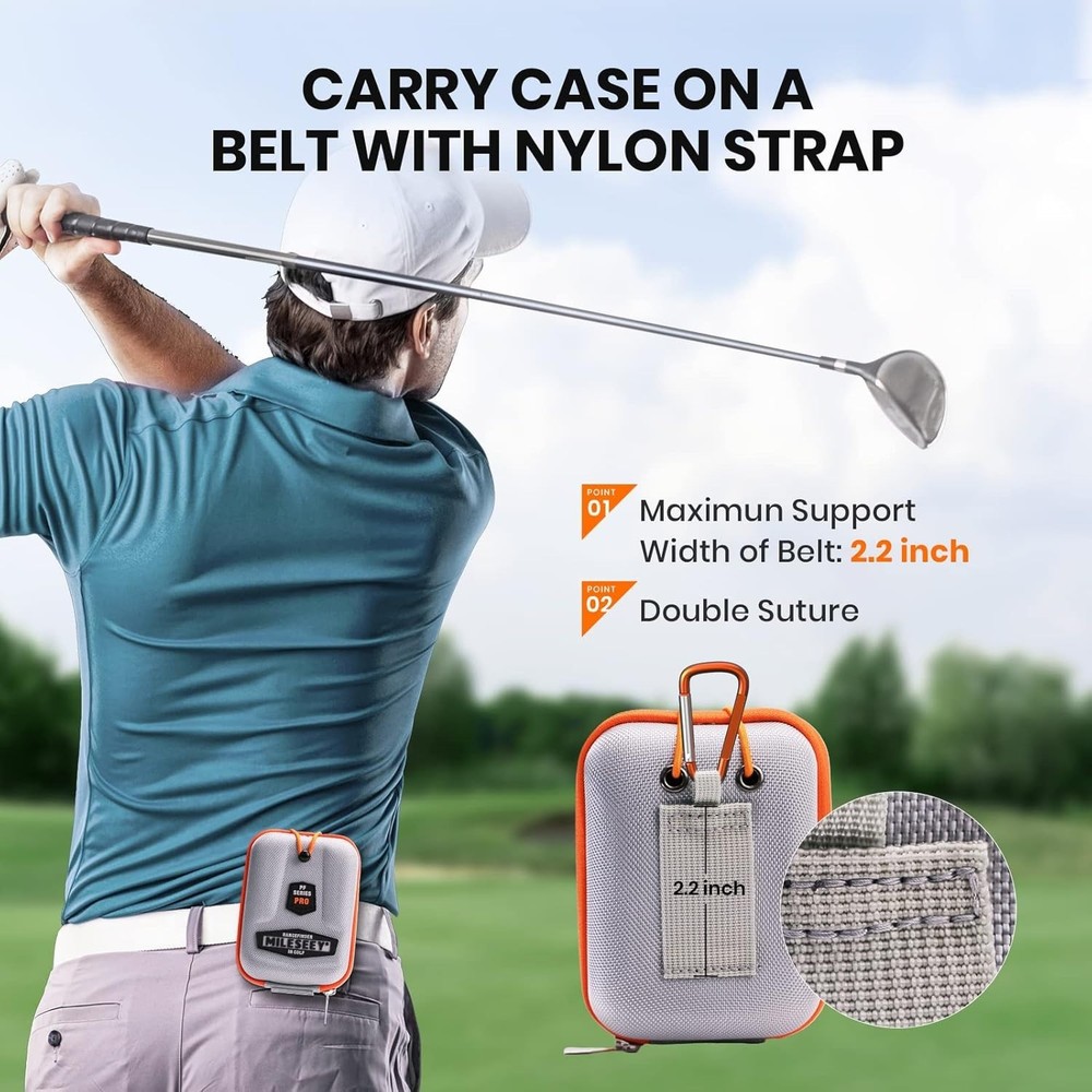 Golf Rangefinder Hard Shell Case - Universal Fit, Waterproof & Durable