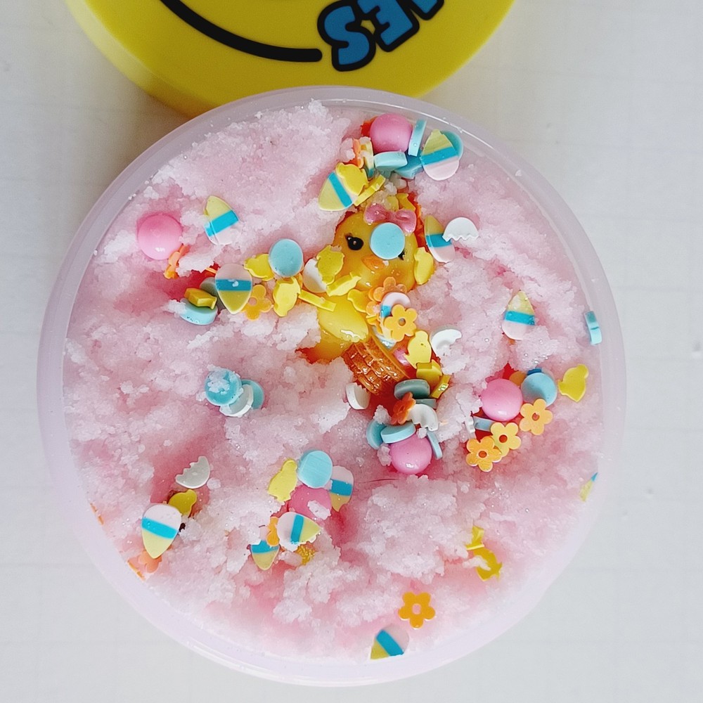 Peachybbies Easter Chick Strawberry Fluffy Soft Cloud Slime - Easter Exclusive