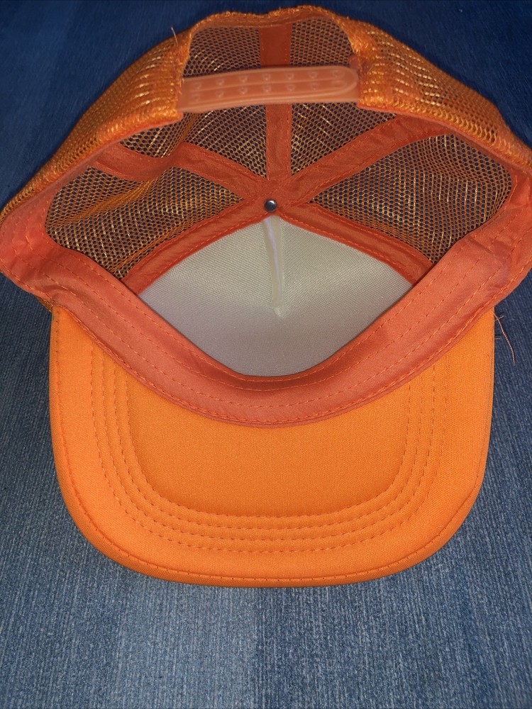 Reeses Peanut Butter Cups Strap-back Trucker Hat - Orange Mesh
